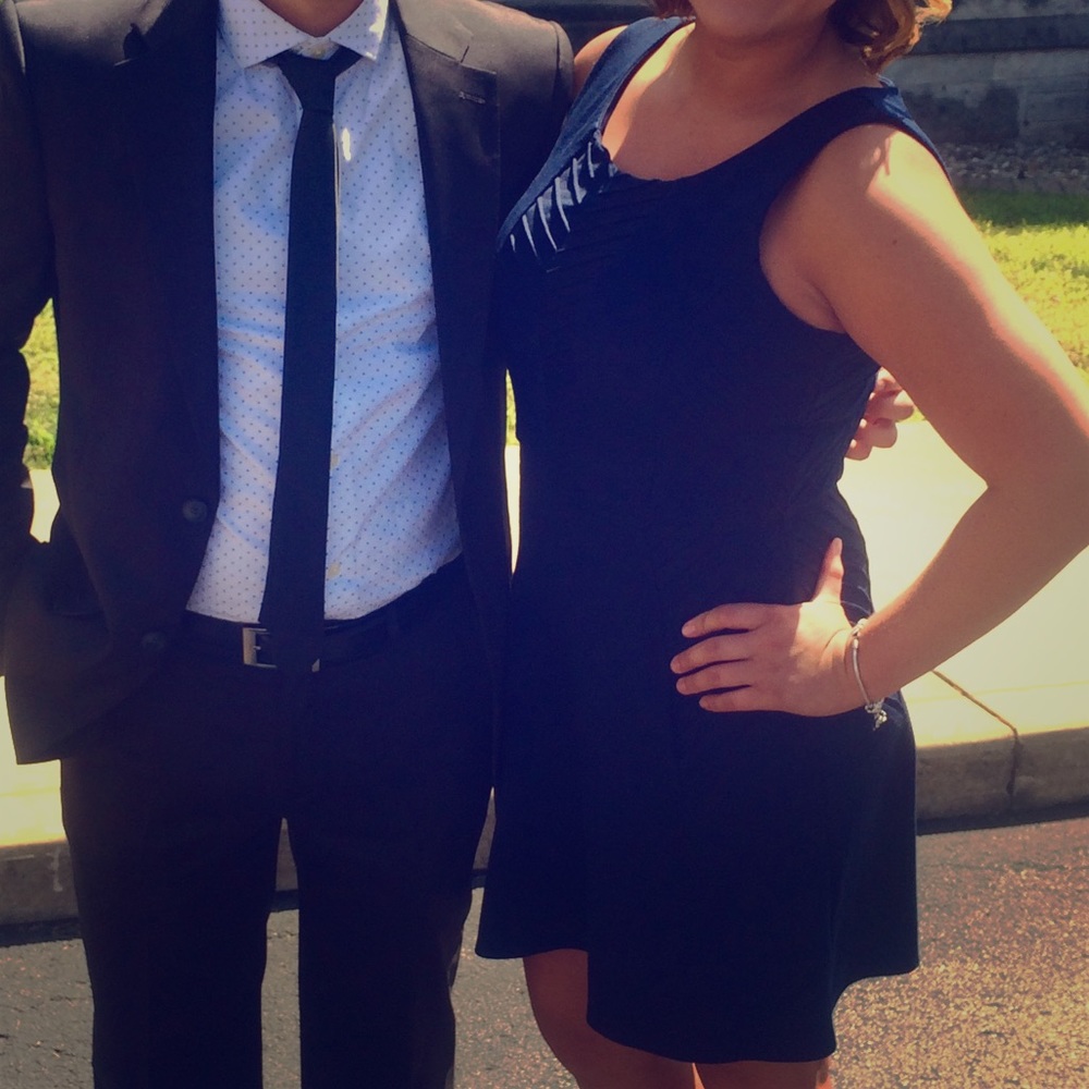 Navy blue dress
